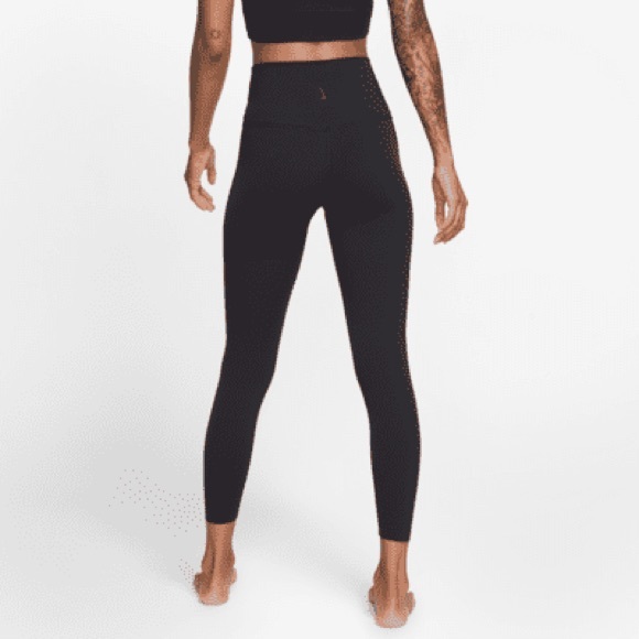❤️NIKE Yoga Luxe Infinalon Leggings Gold Stripe - Picture 5 of 5